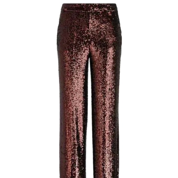 Express Pants - Express Brown Sequin Flared Pants – Size 2/Small